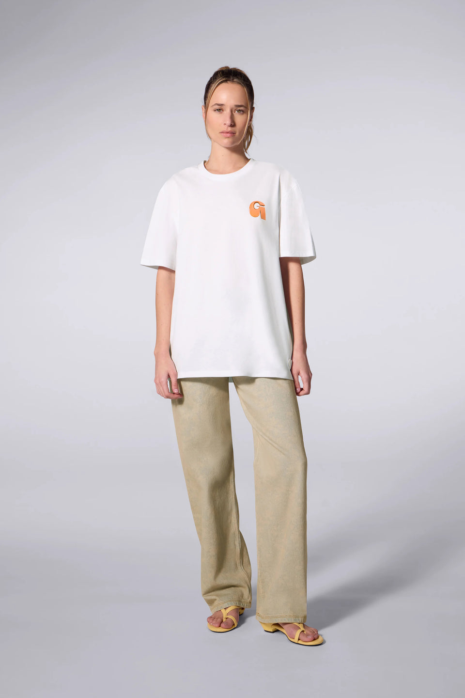 T-shirt Print Leonce Letter Mixte