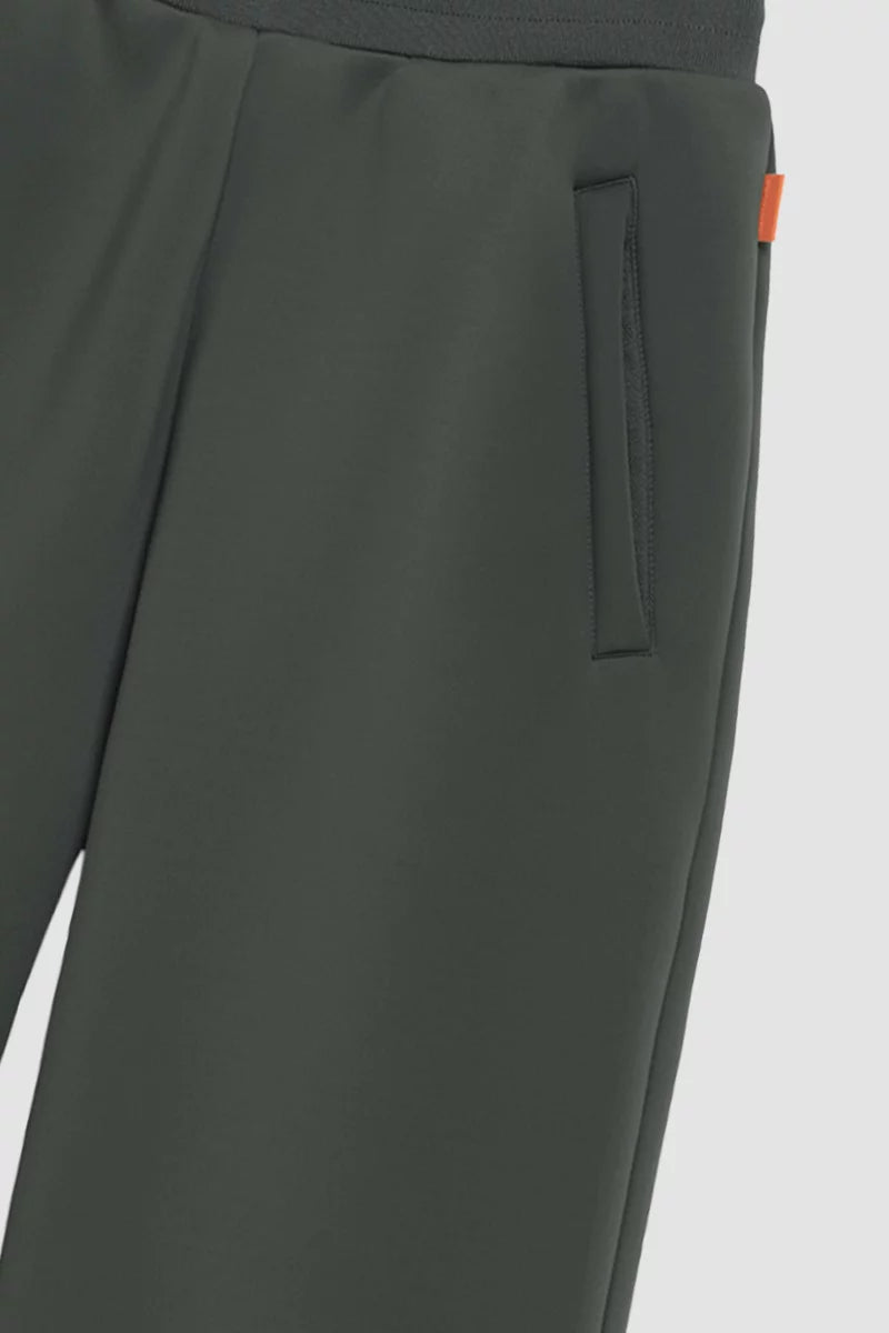Pantalon Cardi maille scuba coupe ample taille élastiquée