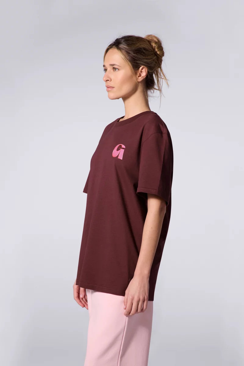 T-shirt Print Leonce Letter Mixte