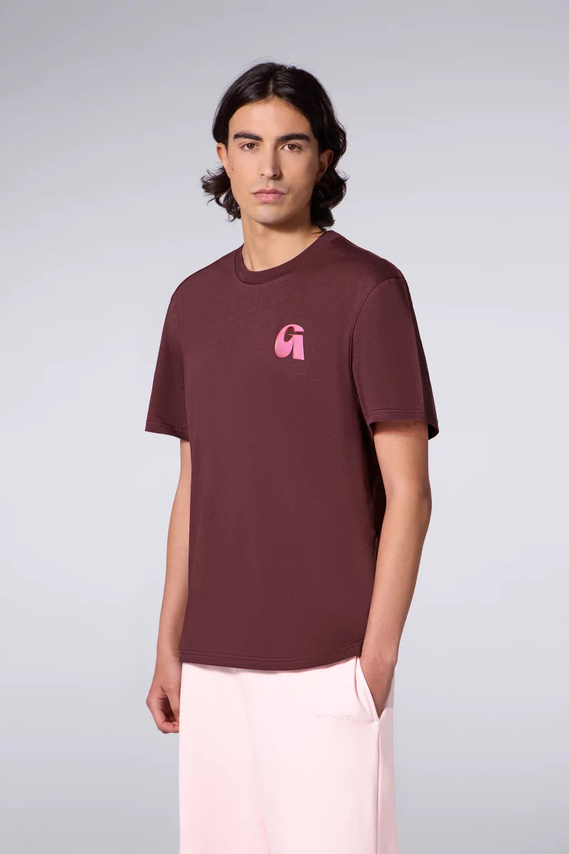 T-shirt Print Leonce Letter Mixte