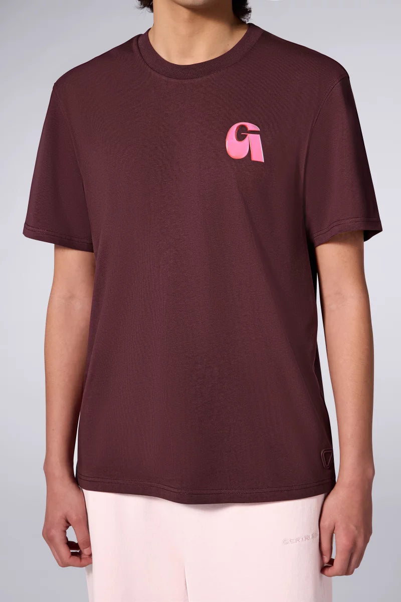 T-shirt Print Leonce Letter Mixte