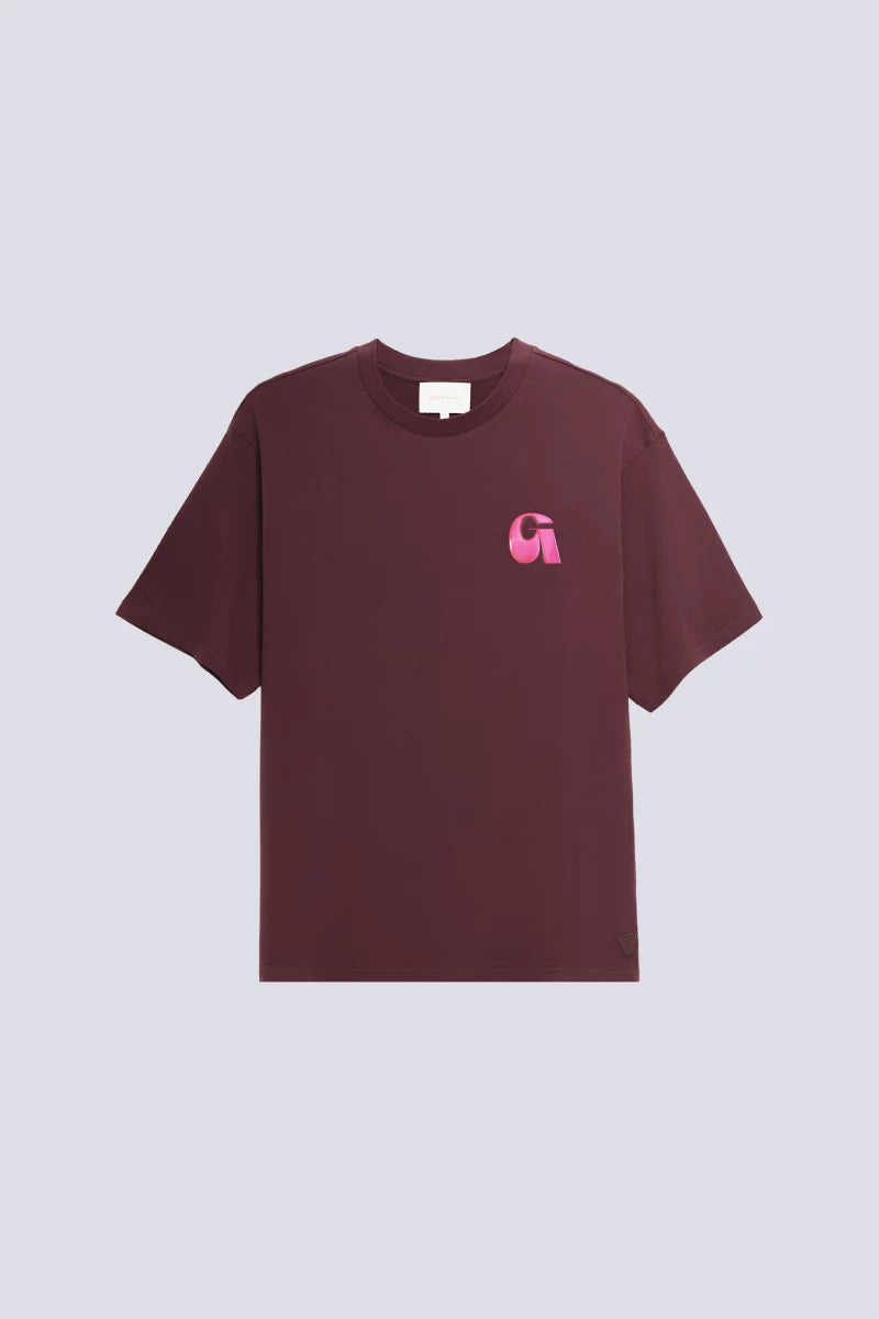 T-shirt Print Leonce Letter Mixte