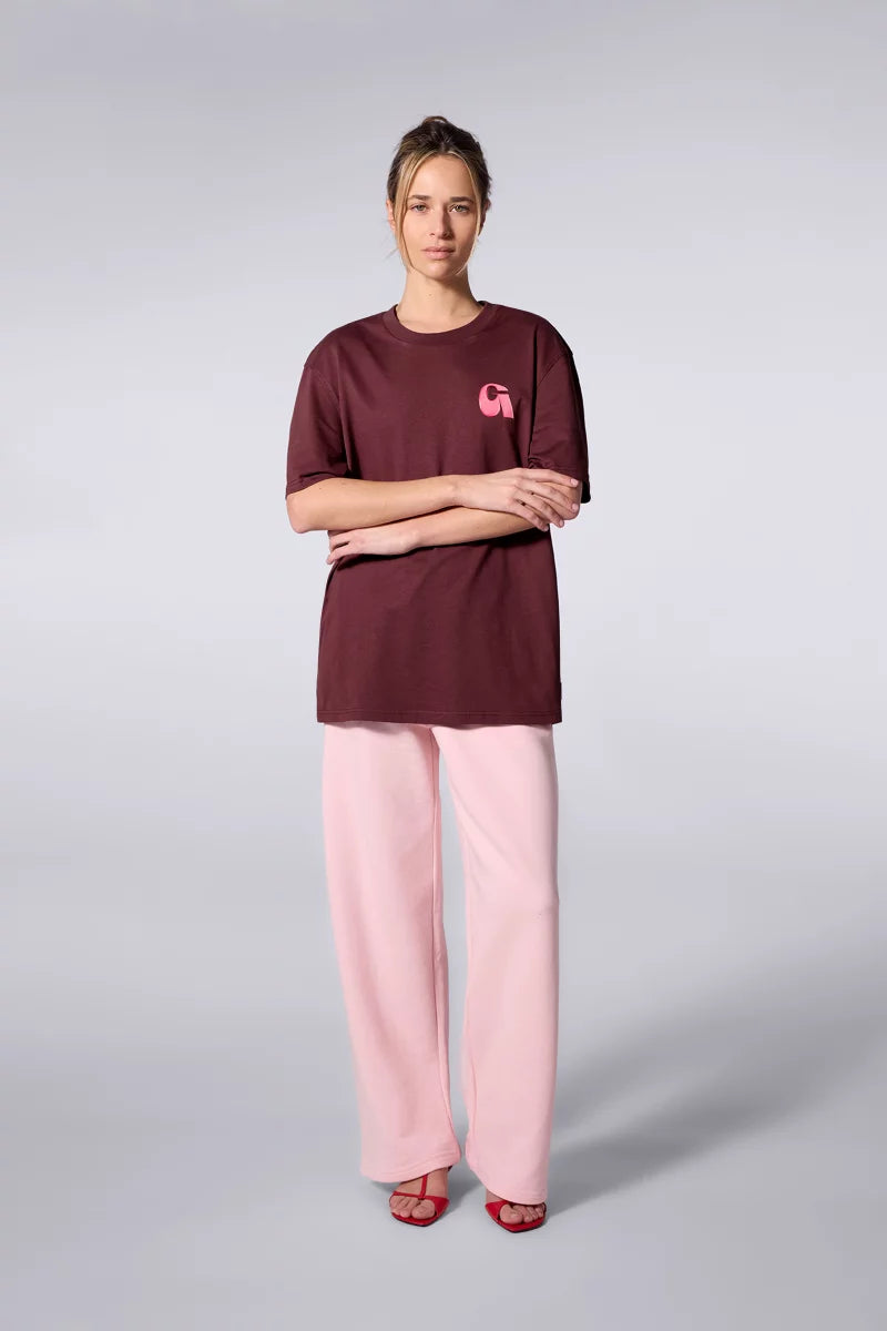 T-shirt Print Leonce Letter Mixte